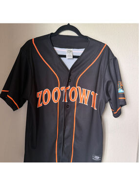 Men's OT Sports Zootown Montana Fishing Jersey Black Orange Size M